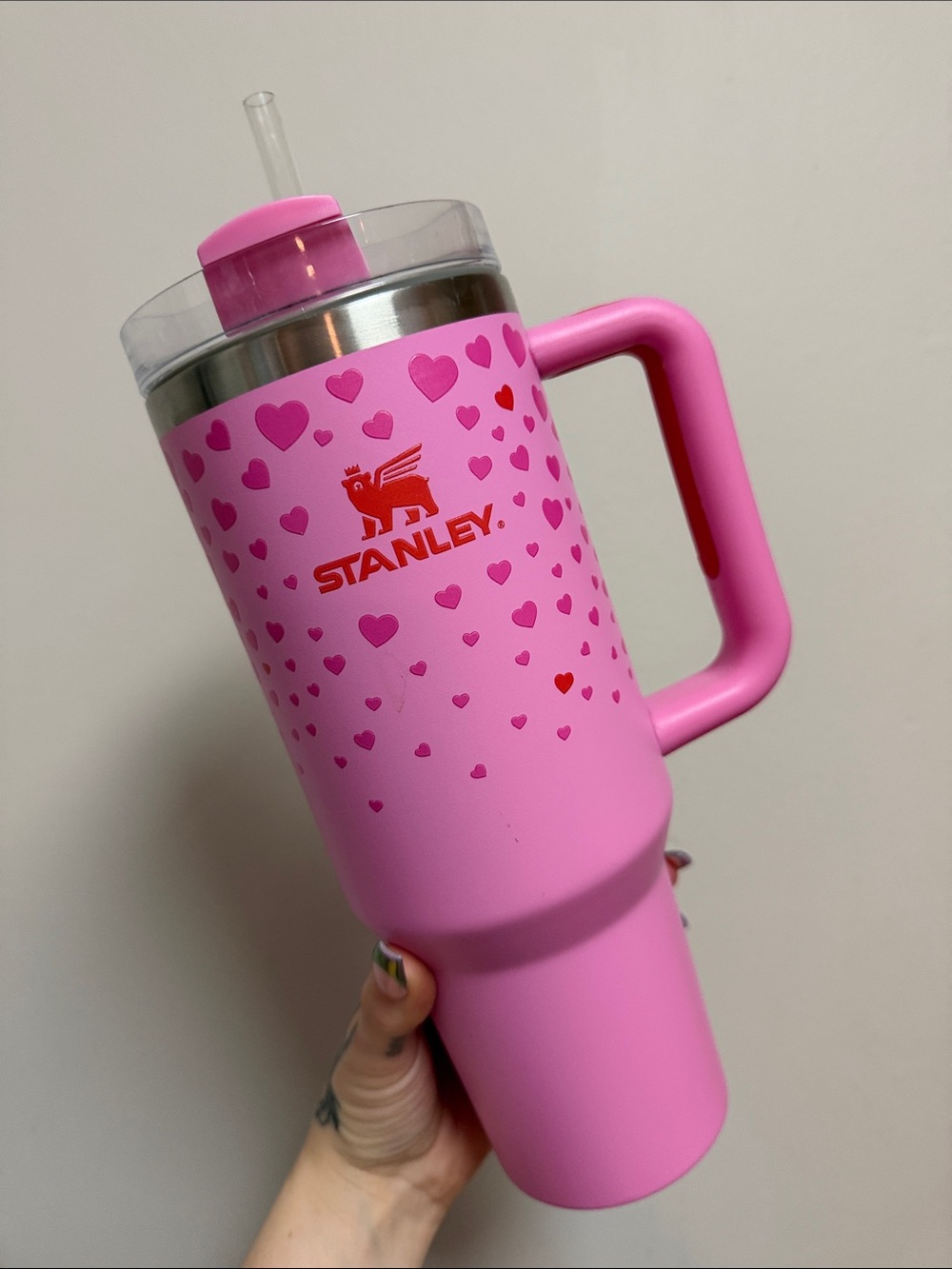Stanley Pink Valentines Day 2026 40oz Tumbler
